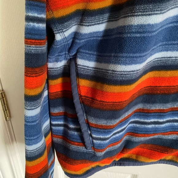 Eddie Bauer Mens Striped 1/4 Snap Fleece Sweater Size XL - Picture 5 of 10